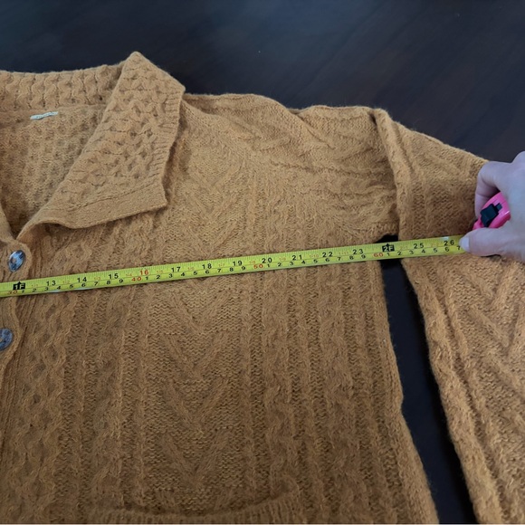 Matta Mustard Cable Knit Cardigan - Picture 6 of 6